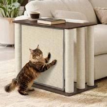 Lumi Side Table with Left Cat Scratching Board